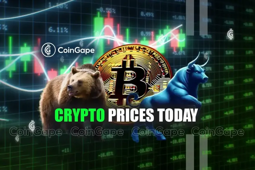 Crypto Prices Today August 16: Bitcoin at $58K, ETH, SOL, & XRP Slip 1%-3%