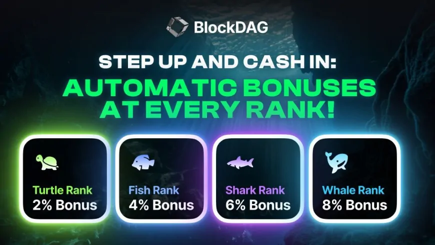 Over 100,000 Holders Flock to BlockDAG's Automatic Bonuses as Cardano Falls 10% and Solana Rises