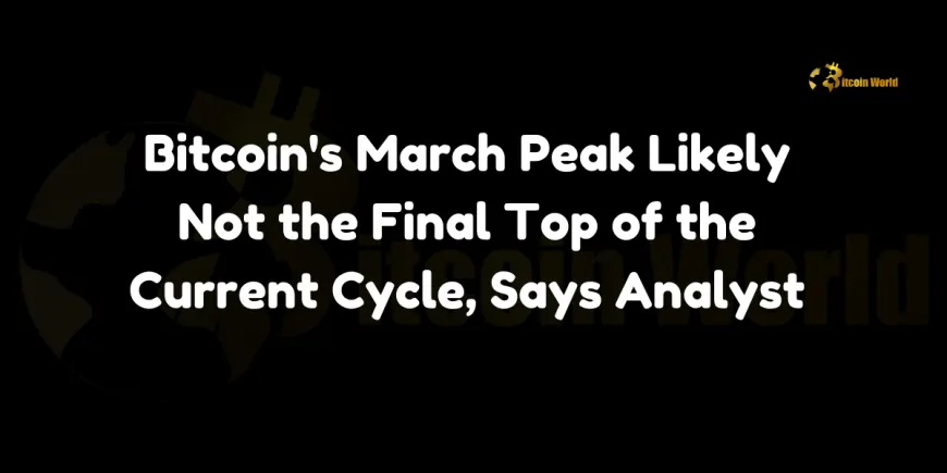 Bitcoin March Peak Likely Not the Final Top of the Current Cycle, Says Analyst