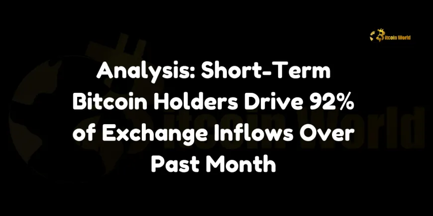 Analysis: Short-Term Bitcoin Holders Drive 92% of Exchange Inflows Over Past Month