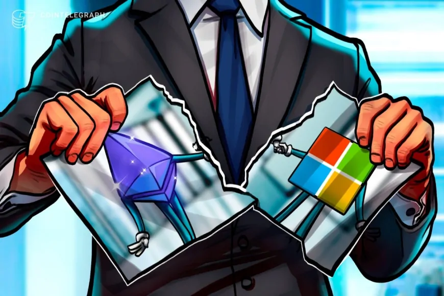 ‘Silly' to shade Ethereum, the ‘Microsoft of blockchains' — Bitwise exec