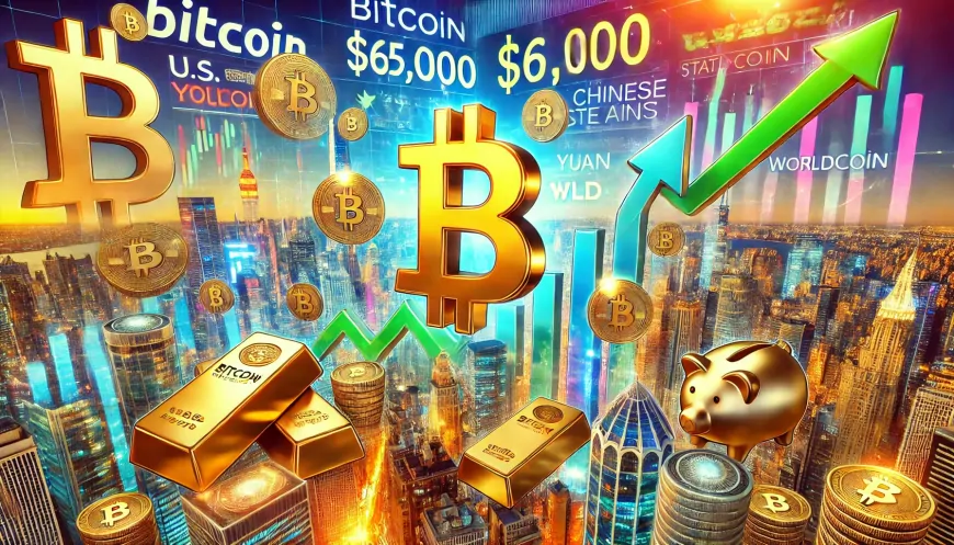 Bitcoin Surges to a Two-Month High Above $65,000