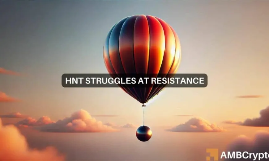 Helium encounters key resistance: A look at HNT's bullish pattern, volume slump