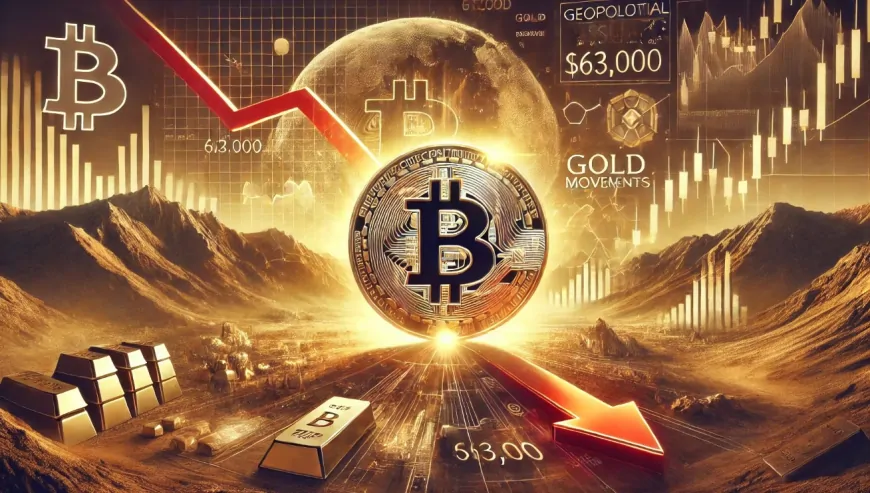 Bitcoin Drops Below $63,000: Are Geopolitical Issues And Gold Movements To Blame?