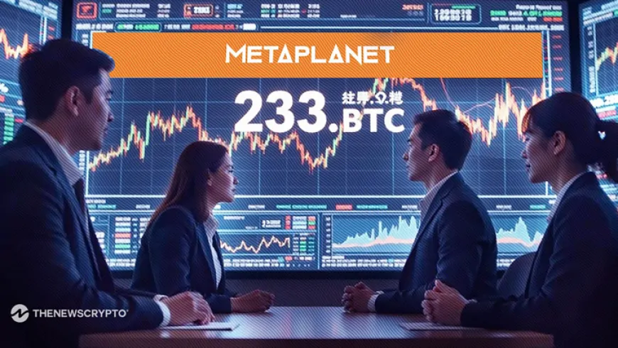 Metaplanet Expands Bitcoin Reserves with Sale of 233 BTC Put Options