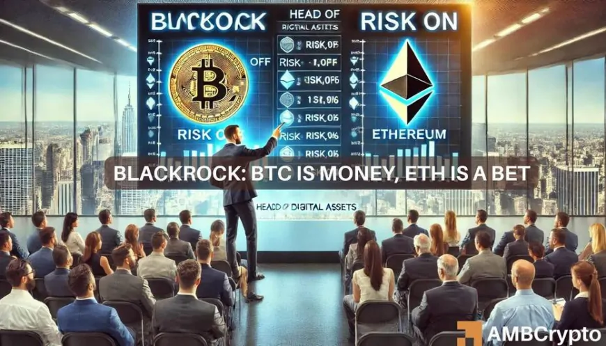 BlackRock: Bitcoin is ‘gold alternative,' Ethereum a ‘technology bet' – Why?