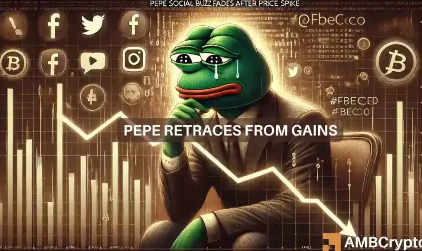 As PEPE's social buzz fades, what's next for price?