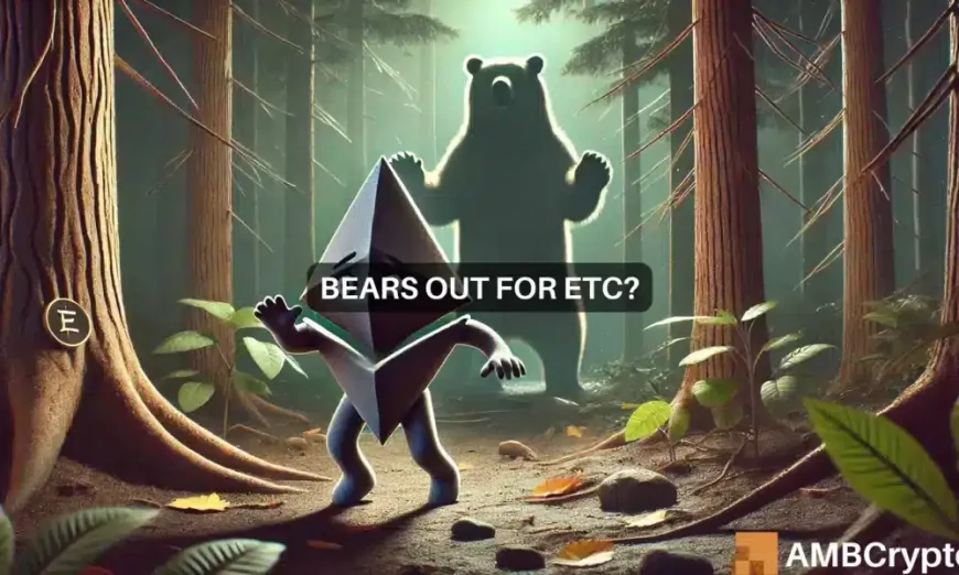 Ethereum Classic's short-term looks bearish: Will ETC decline further?