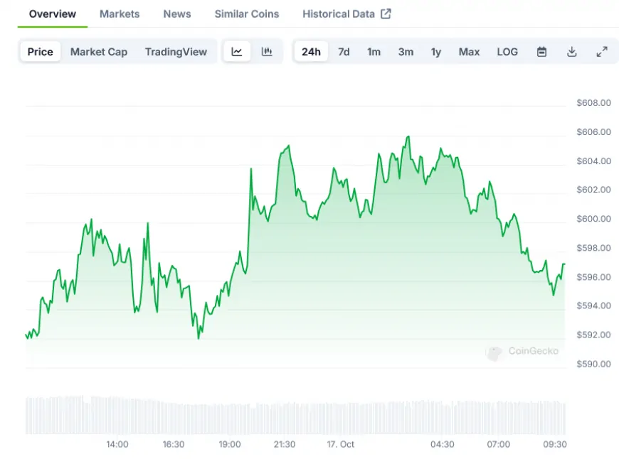 BNB Surpasses $600: Analysis Points to Potential $800 Target