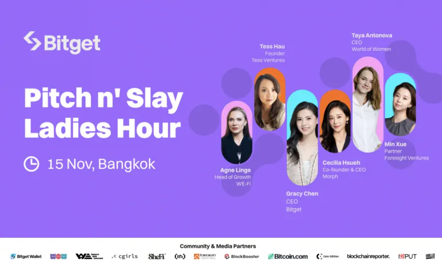 Pitch n' Slay: Bitget and Morph Join Forces to Spotlight Females with $100K Seed Funding, Travel Support, Grants, and BWB Airdrop