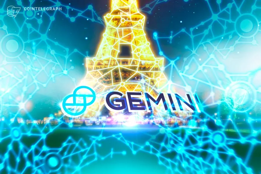 US crypto exchange Gemini launches in France after DASP registration