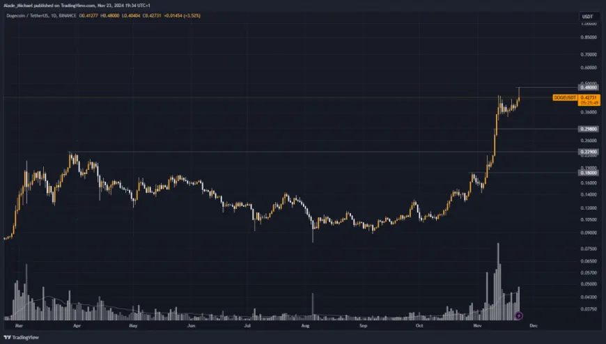 DOGECOIN PRICE ANALYSIS & PREDICTION (November 25) – Doge Rallies 30% Again As Trading Overstretched, Looks Due For Correction