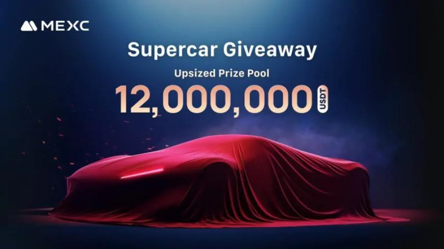 MEXC Raises the Bar: Supercar Giveaway Boosted to 12,000,000 USDT