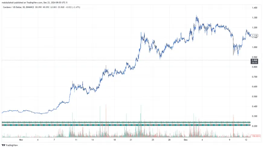 Surprising $0.12 Altcoin Zooms Past SUI With 575% Yearly Gains, Can It Go 100x Like Cardano After Listing?