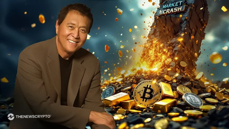 Robert Kiyosaki warns of a market crash and urges investing in gold, silver, and Bitcoin