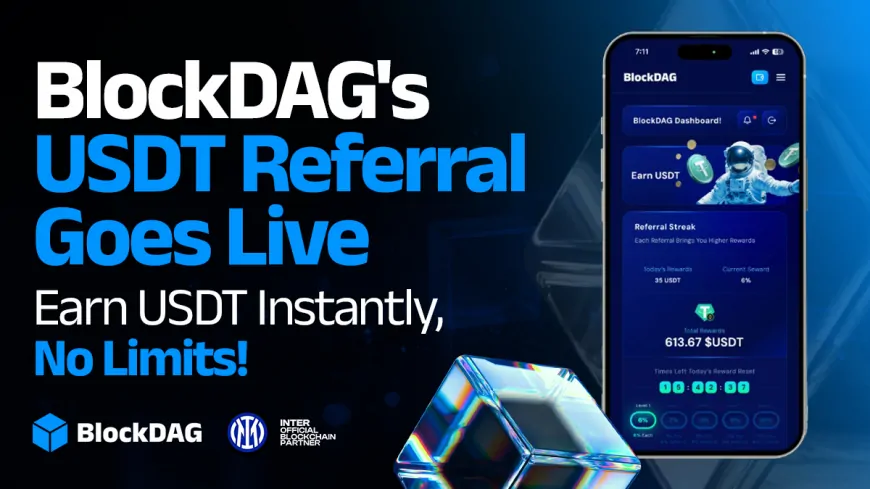 BlockDAG's Referral Program Draws Attention with 10% USDT Cashback – Updates on ETH Burn & TRX Price Trends