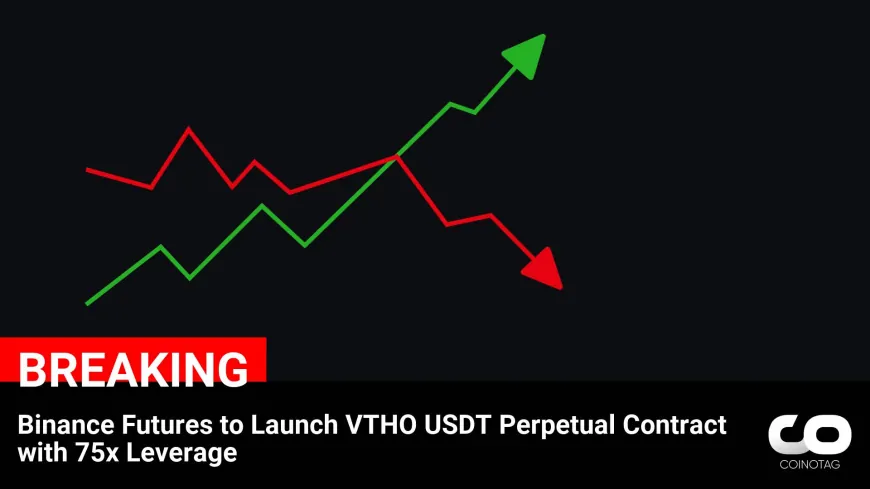 Binance Futures Introduces VTHO USDT Perpetual Contract with 75x Leverage: Cryptocurrency News Update