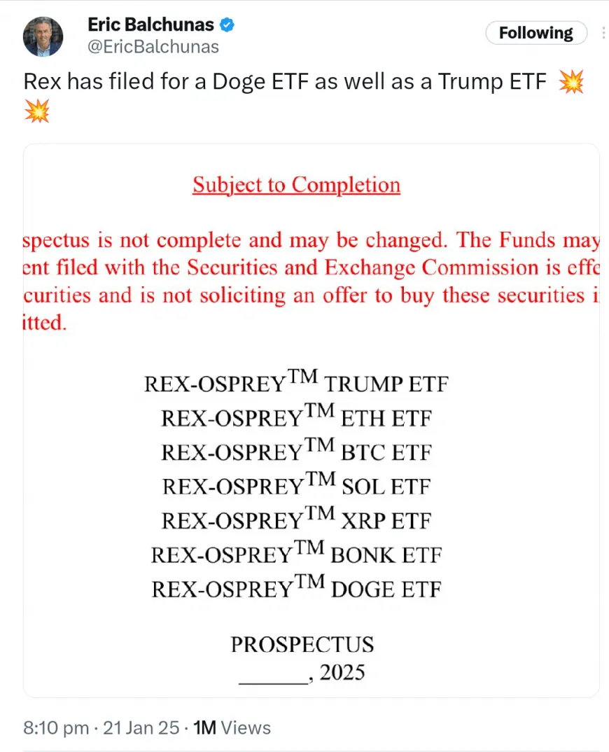 REX Shares Files for Seven ETFs Including XRP and Solana – Which Will Be Approved First?