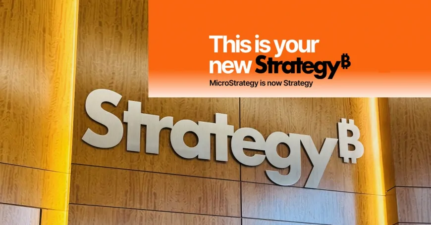 MicroStrategy Rebrands As Strategy, Integrates Bitcoin Sign In New Logo