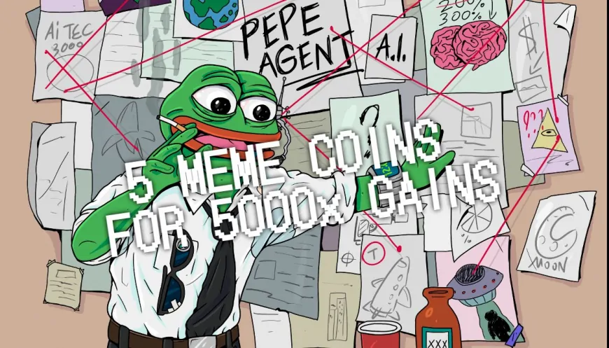 ? Top 5 Memecoins to Watch Right Now: DOGE, SHIB, Agent A.I., PEPE & BONK!