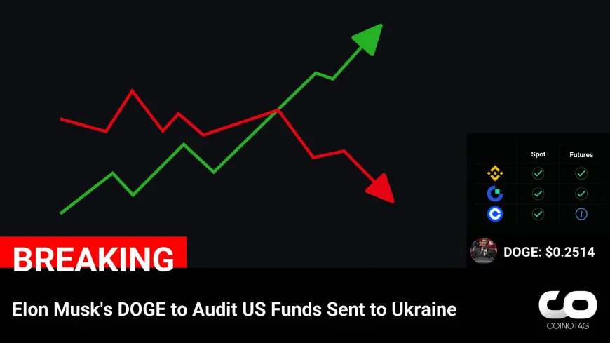 Elon Musk's DOGE to Audit US Funds Sent to Ukraine

?Coin:
DOGE ( $DOGE ) $0.2514