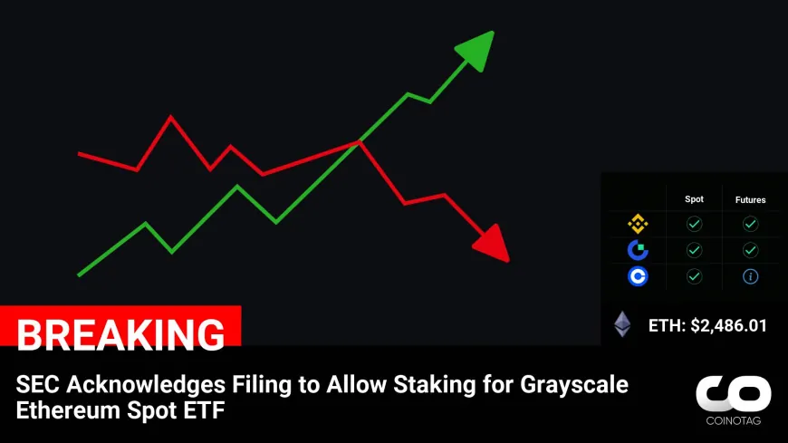 SEC Acknowledges Filing to Allow Staking for Grayscale Ethereum Spot ETF

?Coin:
Ethereum ( $ETH ) $2,486.01