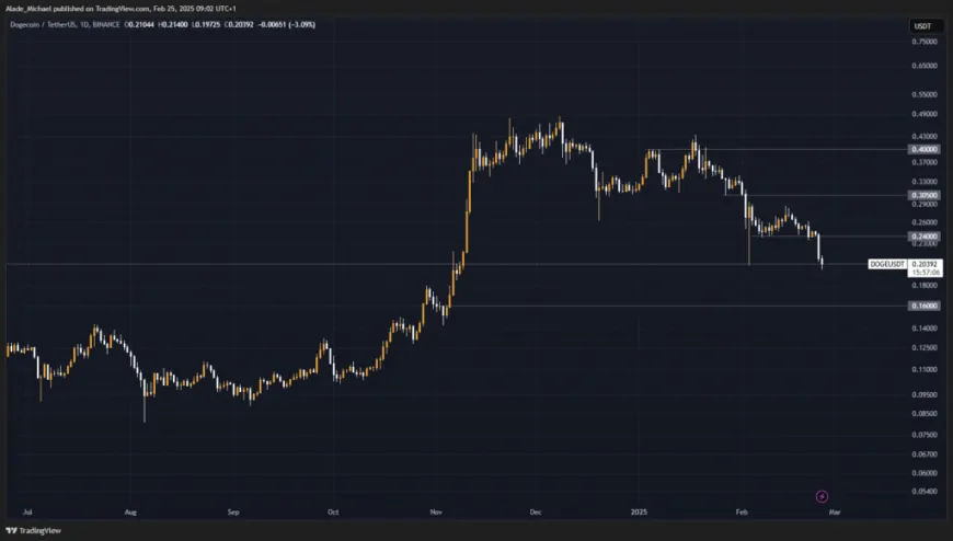 DOGECOIN PRICE ANALYSIS & PREDICTION (February 25) – Doge Hits New Multi-Month Low Amid Latest Dip, Finds Support