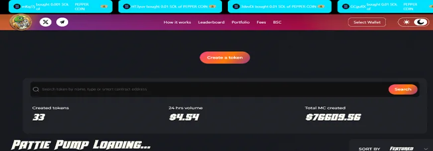 PattiePump.Fun Eliminates Fees for Launching Projects on Solana