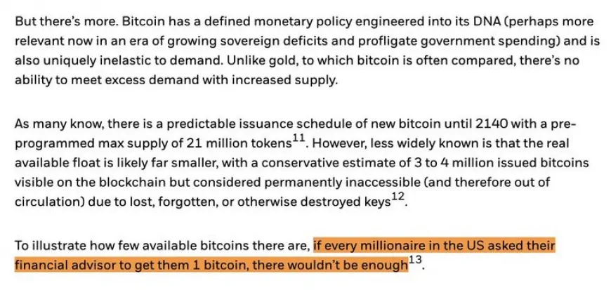 BlackRock: $11.5 Trillion Firm Warns of Bitcoin Shortage for 56 Million U.S. Millionaires Amid 21 Million Bitcoin Supply